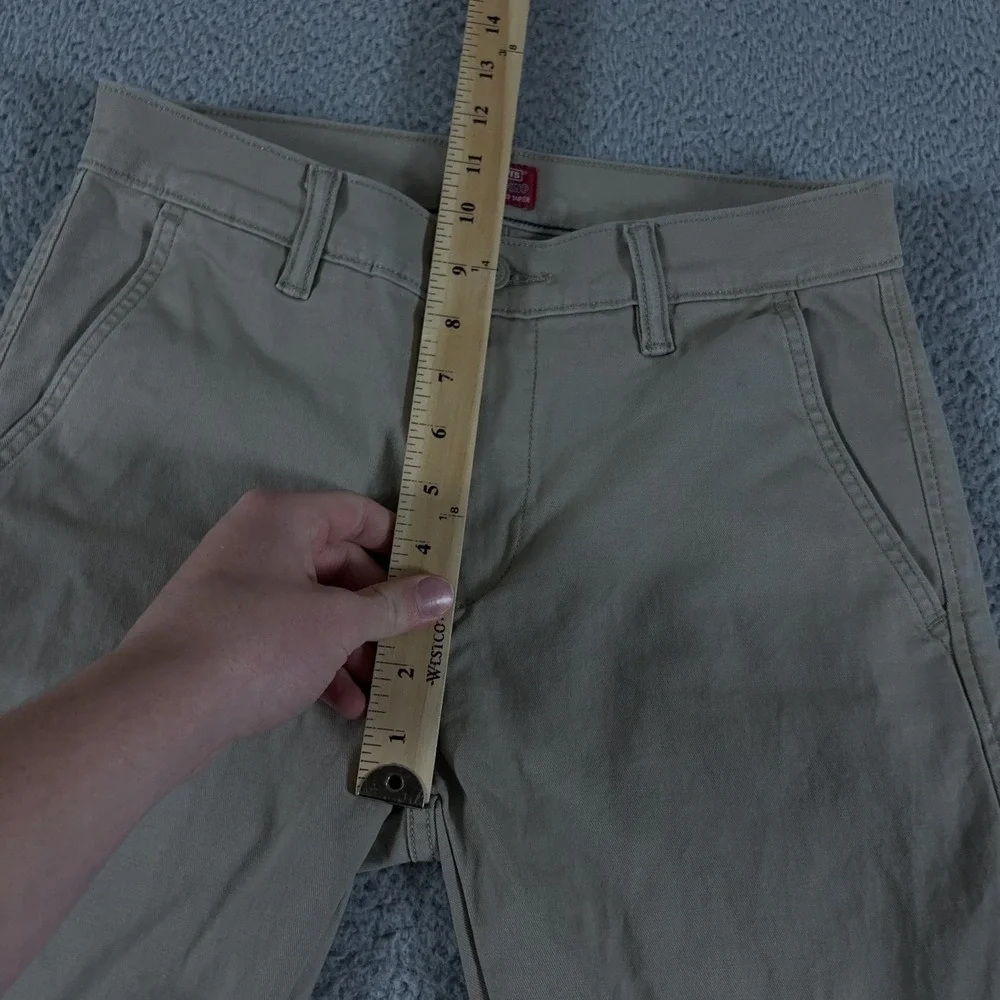 Levis Pants Mens 28x32 Beige XX Chino Standard Taper Khaki Cotton Preppy‎ Casual